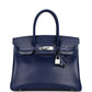 Birkin 30 Bleu Saphir Box Palladium Hardware