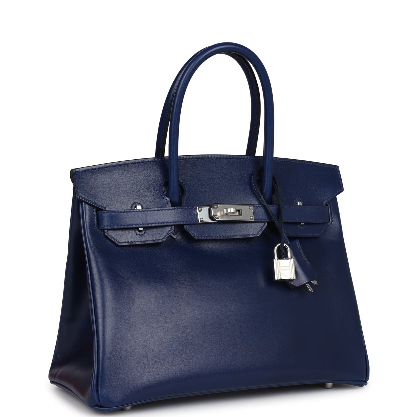 Birkin 30 Bleu Saphir Box Palladium Hardware