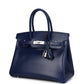 Birkin 30 Bleu Saphir Box Palladium Hardware