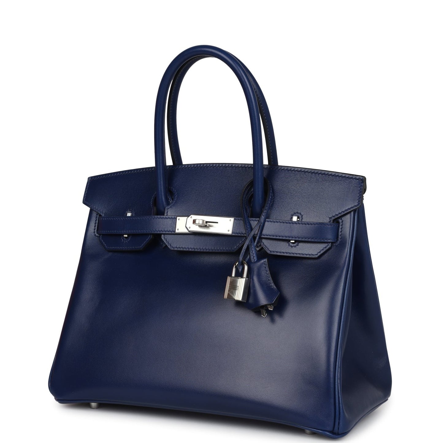 Birkin 30 Bleu Saphir Box Palladium Hardware