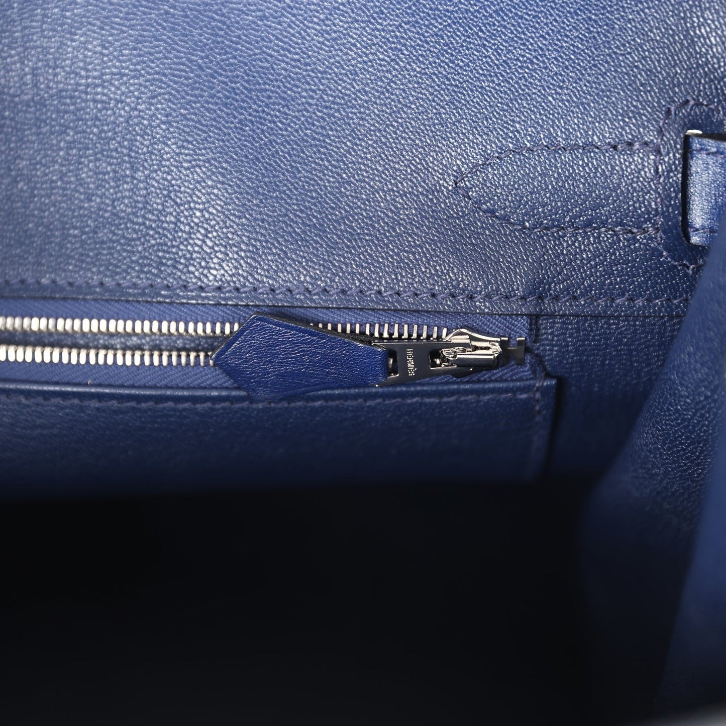 Birkin 30 Bleu Saphir Box Palladium Hardware
