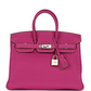 Hermès Special Order (HSS) Birkin 25 Rose Poupre Verso Togo Brushed Palladium Hardware