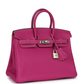 Hermès Special Order (HSS) Birkin 25 Rose Poupre Verso Togo Brushed Palladium Hardware