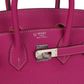 Hermès Special Order (HSS) Birkin 25 Rose Poupre Verso Togo Brushed Palladium Hardware