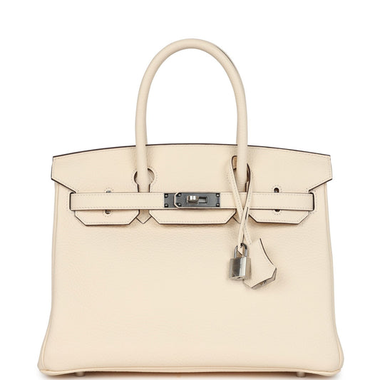 Birkin 30 Nata Clemence Palladium Hardware