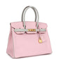 Hermès Special Order (HSS) Birkin 30 Rose Sakura and Gris Perle Chevre Brushed Gold Hardware