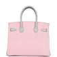 Hermès Special Order (HSS) Birkin 30 Rose Sakura and Gris Perle Chevre Brushed Gold Hardware