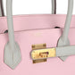 Hermès Special Order (HSS) Birkin 30 Rose Sakura and Gris Perle Chevre Brushed Gold Hardware