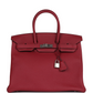 Birkin 35 Rouge Grenat Togo Palladium Hardware