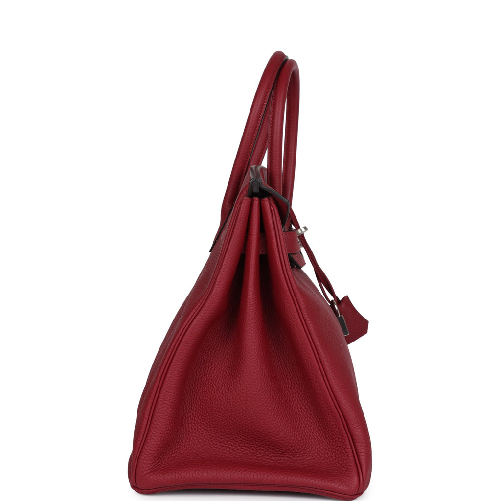 Birkin 35 Rouge Grenat Togo Palladium Hardware