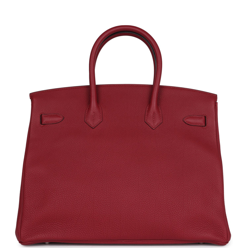 Birkin 35 Rouge Grenat Togo Palladium Hardware