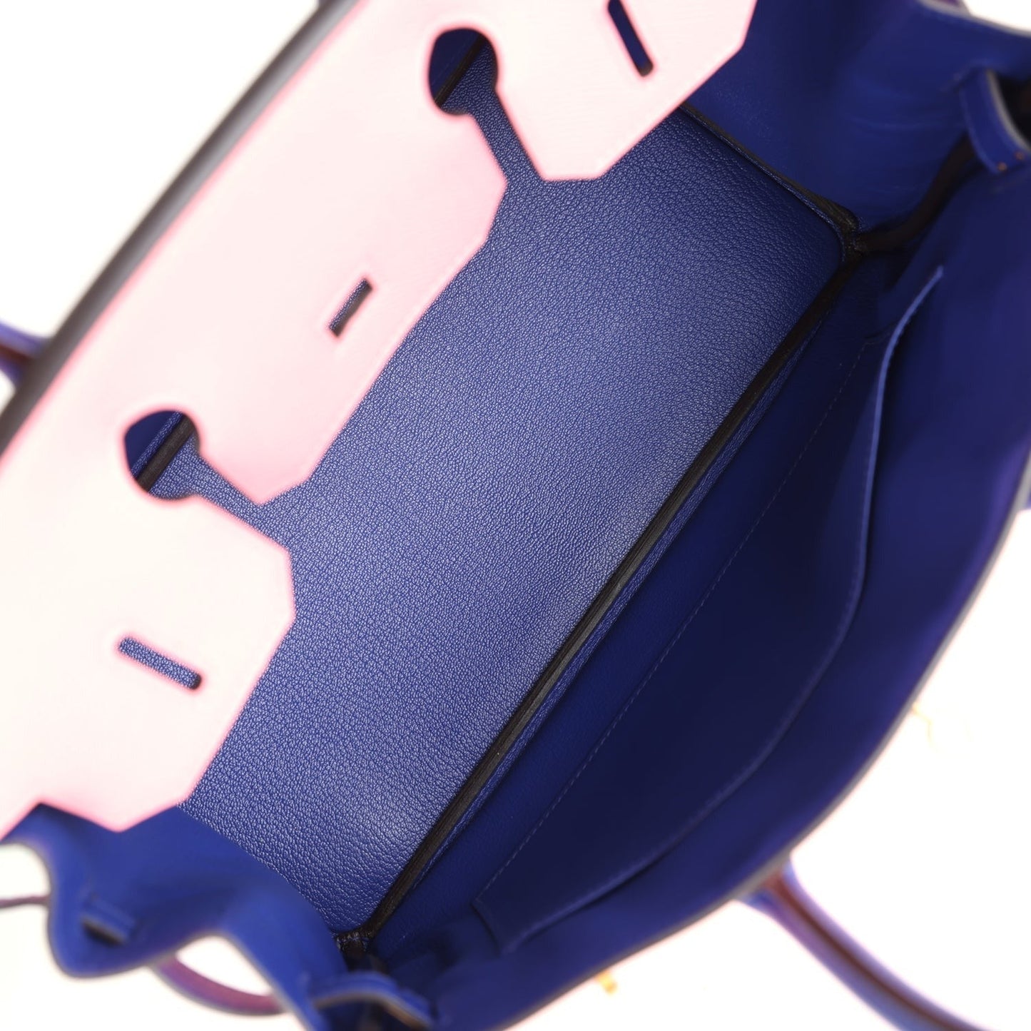 Hermès Special Order (HSS) Birkin 30 Rose Confetti and Bleu Electric Epsom Brushed Gold Hardware