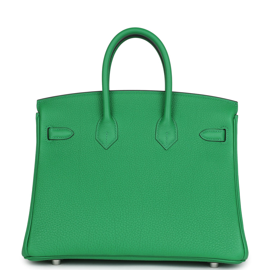 Birkins 25 Bambou Togo Palladium Hardware