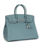 Birkin 35 Ciel Togo Palladium Hardware