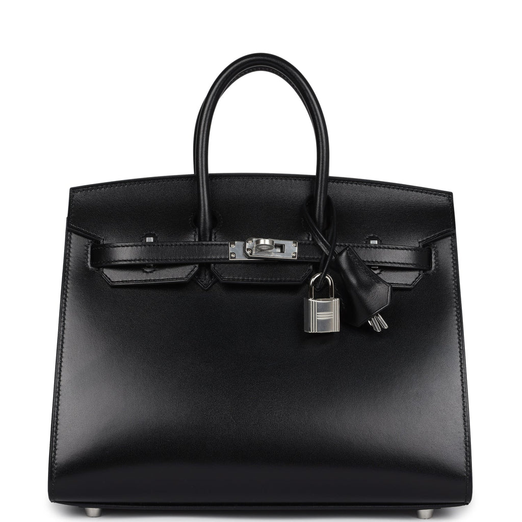 Birkins 25 Black Box Palladium Hardware