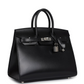 Birkins 25 Black Box Palladium Hardware