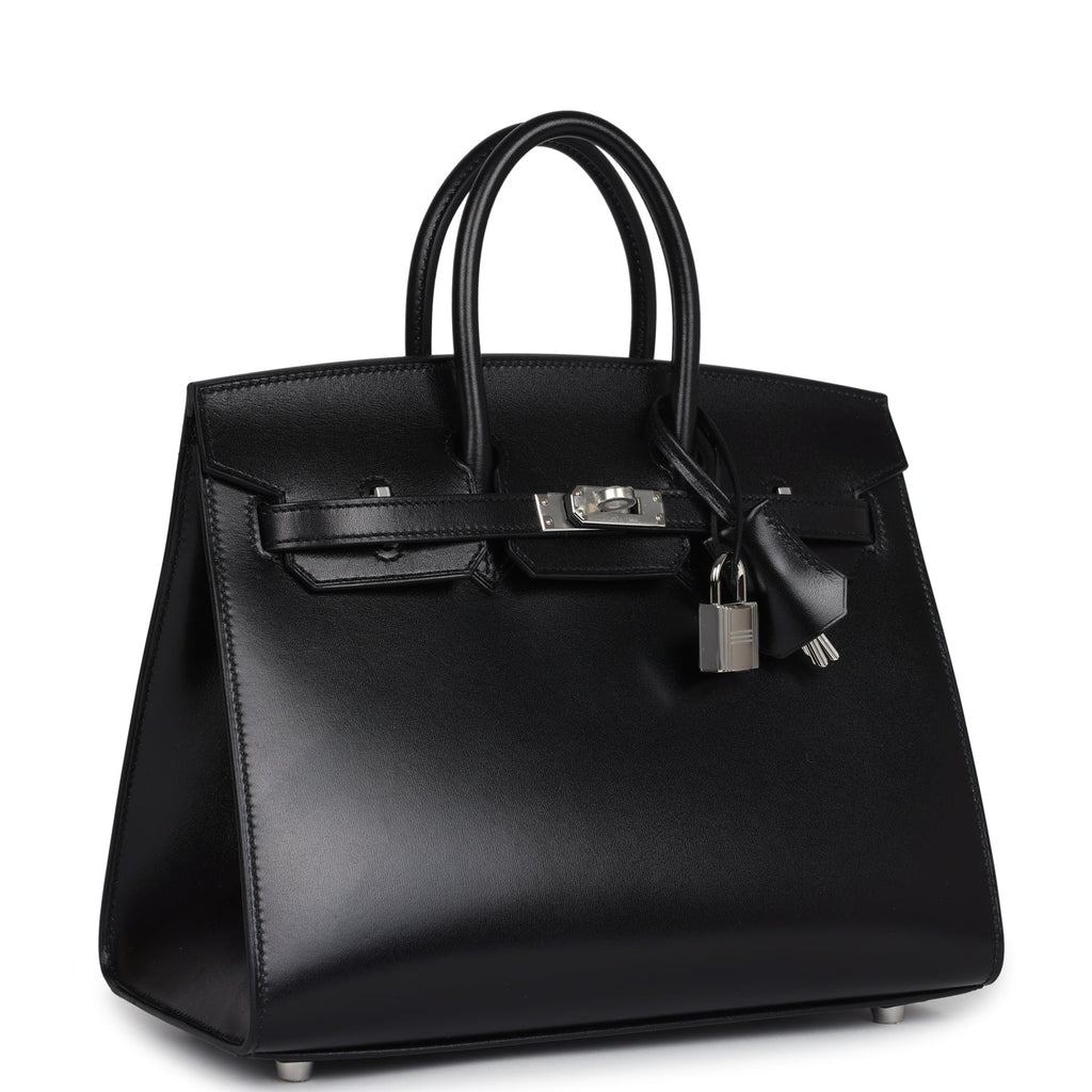 Birkins 25 Black Box Palladium Hardware