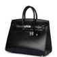 Birkins 25 Black Box Palladium Hardware