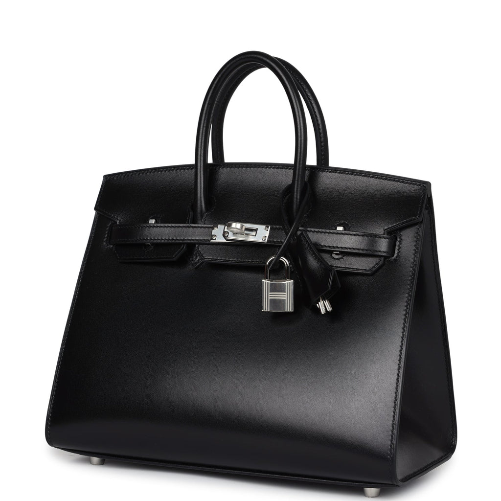 Birkins 25 Black Box Palladium Hardware