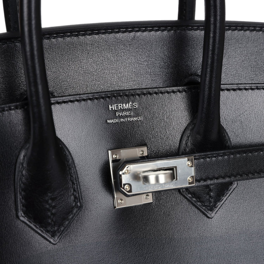 Birkins 25 Black Box Palladium Hardware