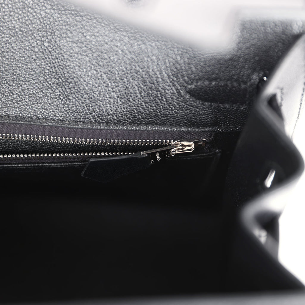 Birkins 25 Black Box Palladium Hardware