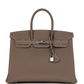 Birkin 35 Etoupe Togo Palladium Hardware