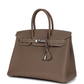 Birkin 35 Etoupe Togo Palladium Hardware