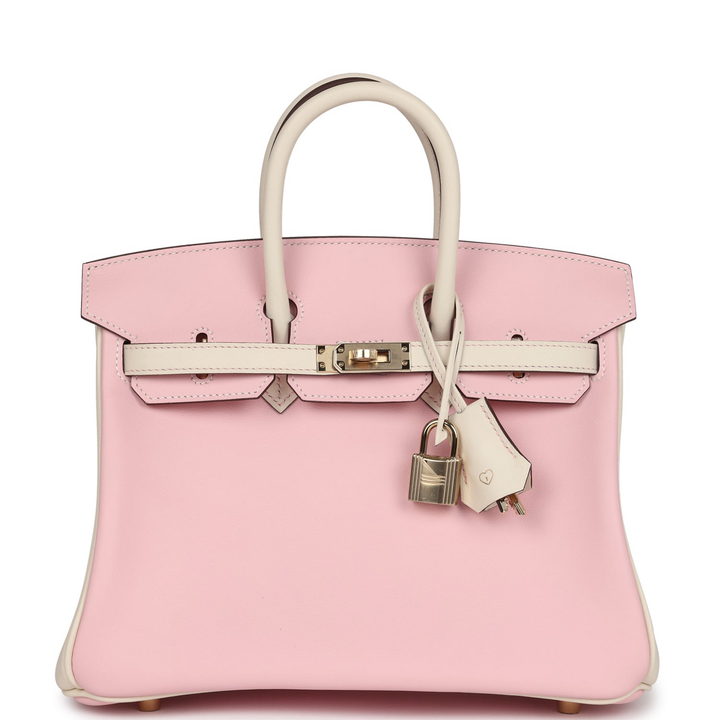 Hermès Special Order (HSS) Birkin 25 Rose Sakura and Nata Swift Permabrass Hardware