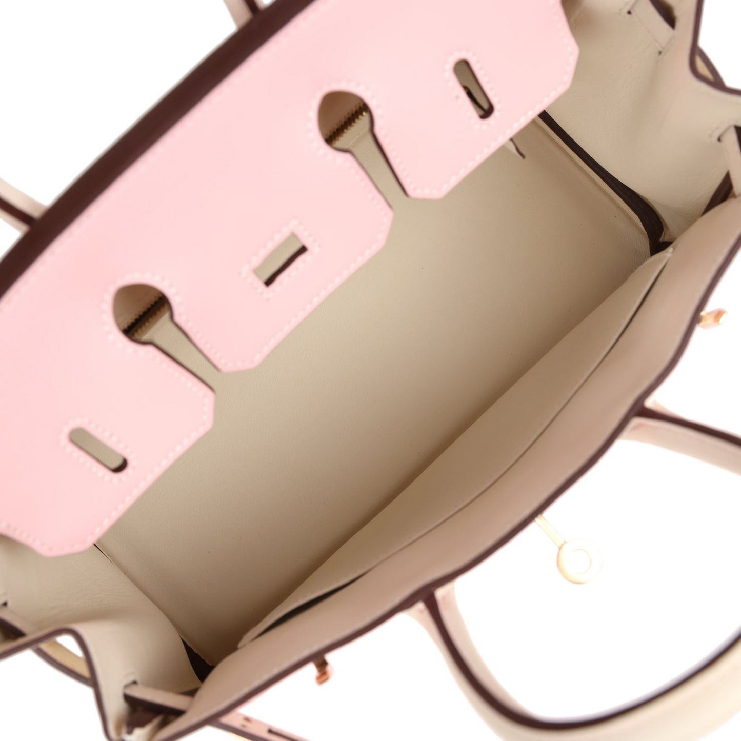 Hermès Special Order (HSS) Birkin 25 Rose Sakura and Nata Swift Permabrass Hardware