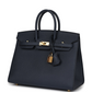 Birkins 25 Bleu Indigo Epsom Gold Hardware