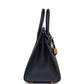 Birkin Sellier 25 Bleu Indigo Epsom Gold Hardware