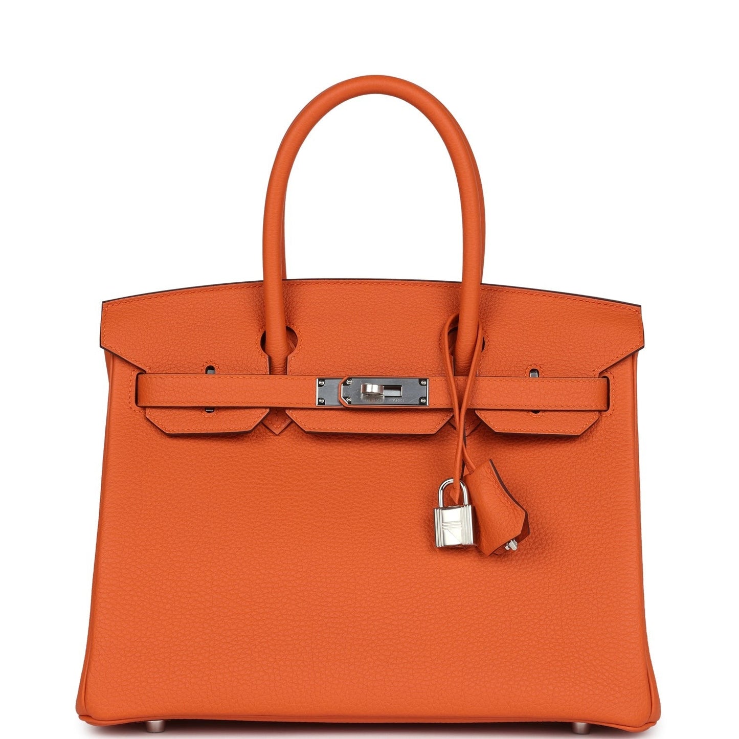 Birkin 30 Orange Togo Palladium Hardware