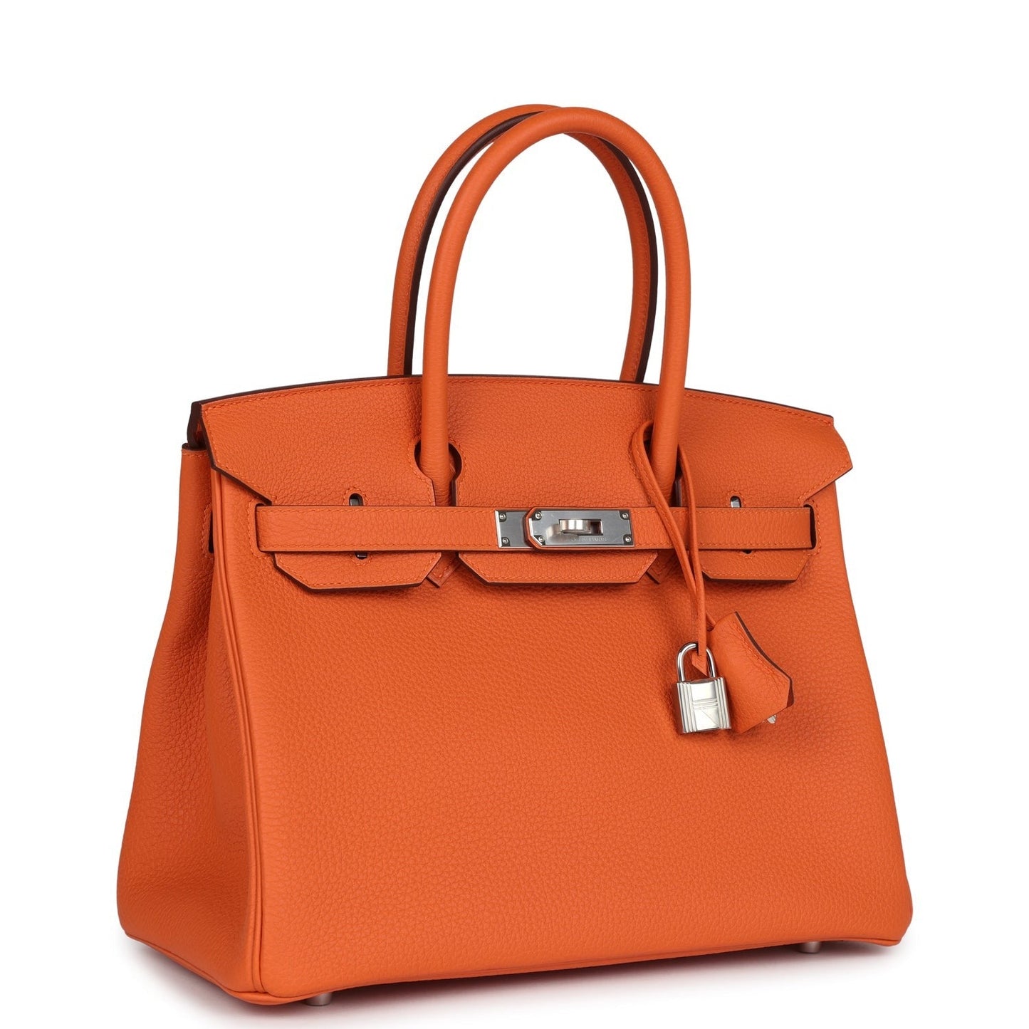 Birkin 30 Orange Togo Palladium Hardware