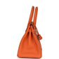Birkin 30 Orange Togo Palladium Hardware