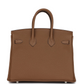 Birkins 25 Alezan Togo Palladium Hardware