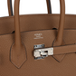 Birkins 25 Alezan Togo Palladium Hardware