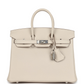 Birkins 25 Craie Togo Palladium Hardware