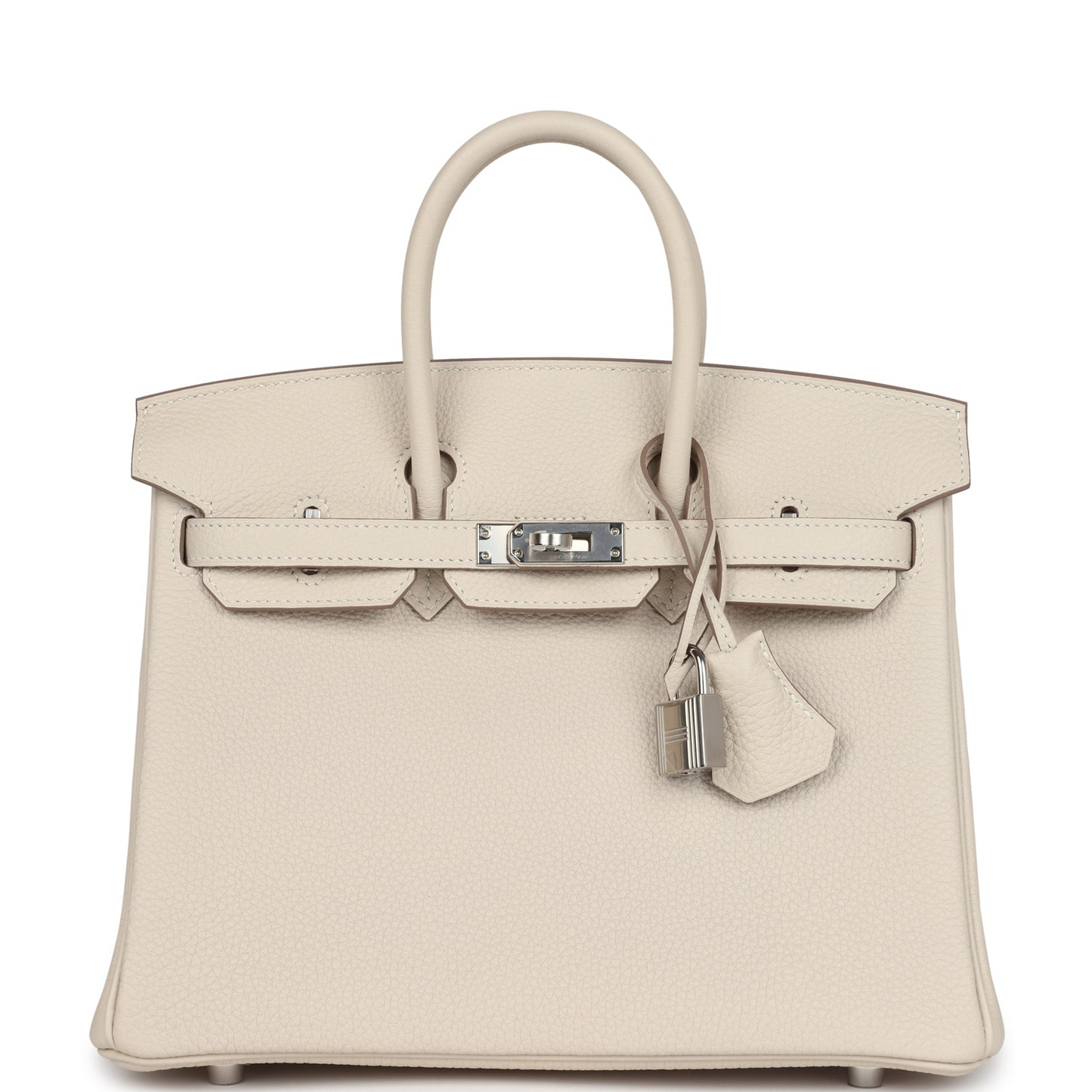 Birkins 25 Craie Togo Palladium Hardware