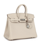 Birkins 25 Craie Togo Palladium Hardware