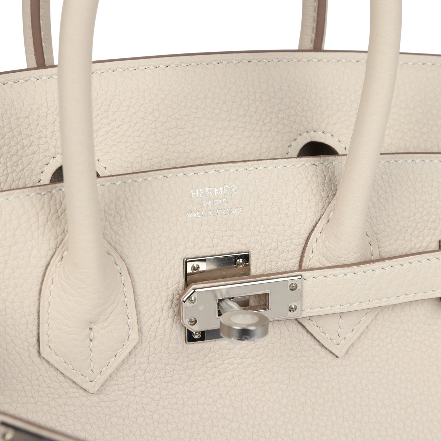 Birkins 25 Craie Togo Palladium Hardware