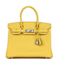 Birkin 30 Jaune de Naples Epsom Palladium Hardware