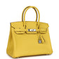 Birkin 30 Jaune de Naples Epsom Palladium Hardware