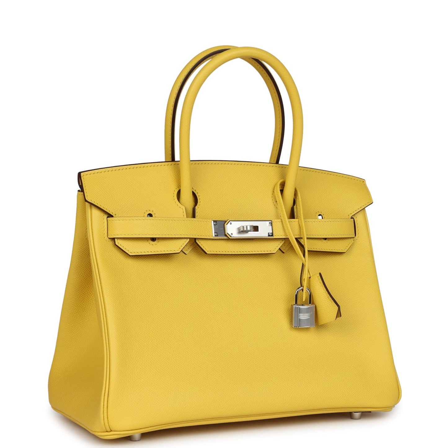 Birkin 30 Jaune de Naples Epsom Palladium Hardware