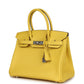 Birkin 30 Jaune de Naples Epsom Palladium Hardware
