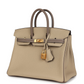 Hermès Special Order (HSS) Birkin 25 Etoupe and Trench Togo Brushed Gold Hardware