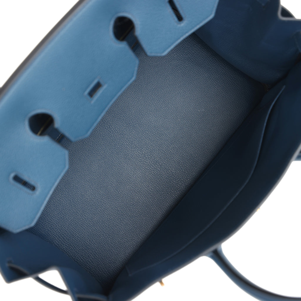 Birkin 35 Bleu De Prusse Togo Gold Hardware