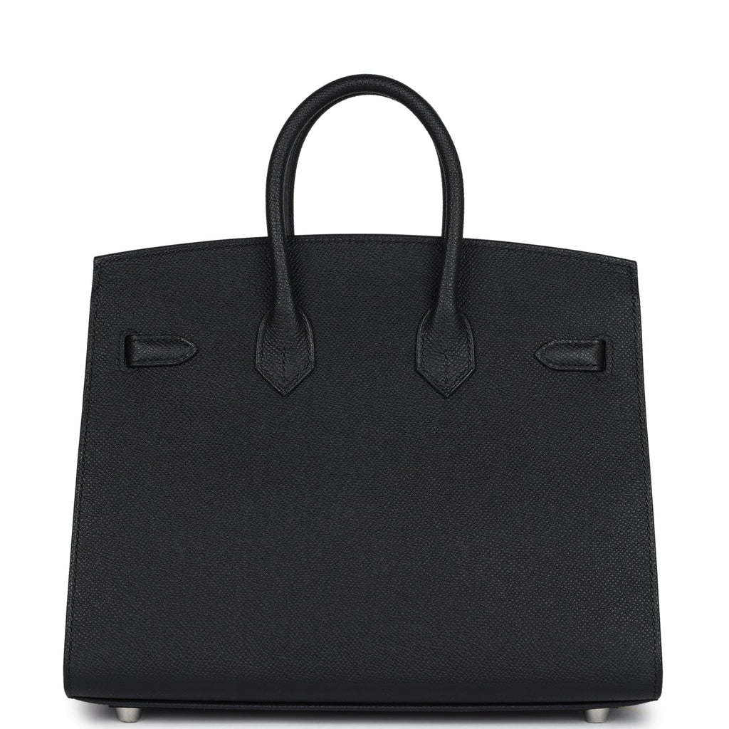Birkins 25 Black Epsom Electrum Hardware
