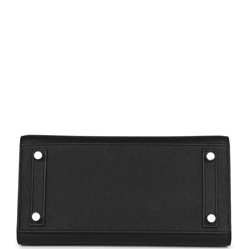 Birkins 25 Black Epsom Electrum Hardware
