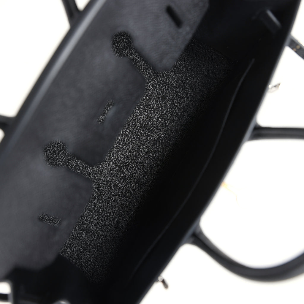 Birkins 25 Black Epsom Electrum Hardware