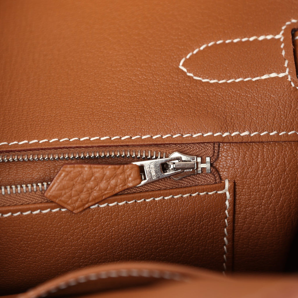 Birkin 35 Gold Togo Palladium Hardware